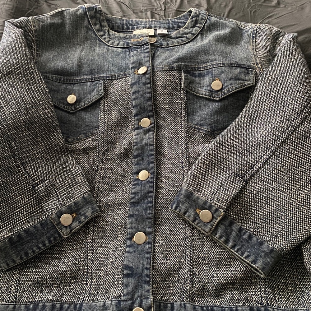 Chico’s denim jacket size 3